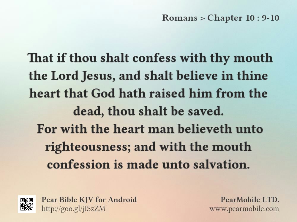 Romans, Chapter 10:9-10